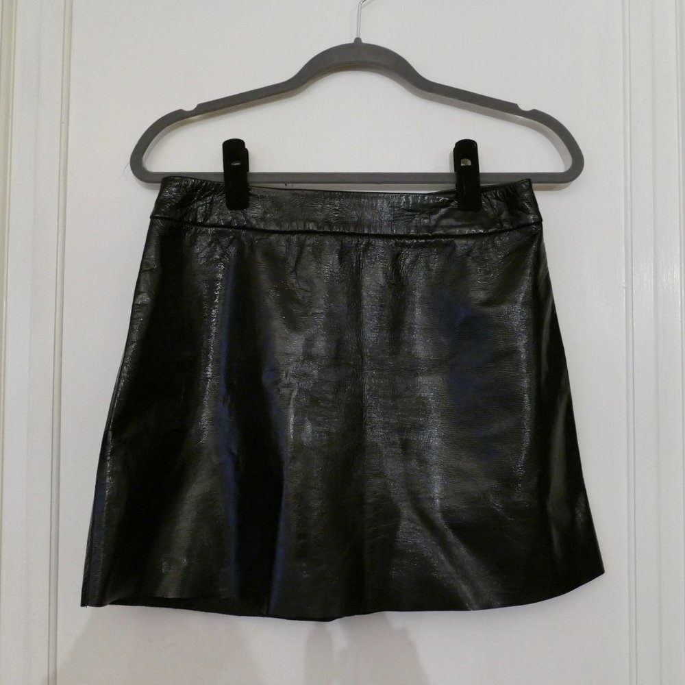 Alice + Olivia Leather Mini Skirt